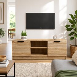Functional Brown TV Cabinet 102x35x36.5 cm for Every Home