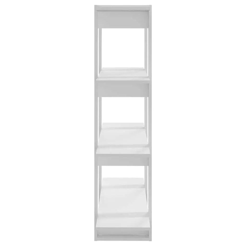 Room Divider Book Cabinet White Storage Shelving Display Stand 100W x 30D x 123.5H cm