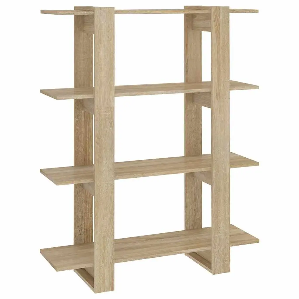 Book Cabinet Room Divider Shelving Unit Storage Bookcase Sonoma Oak Brown