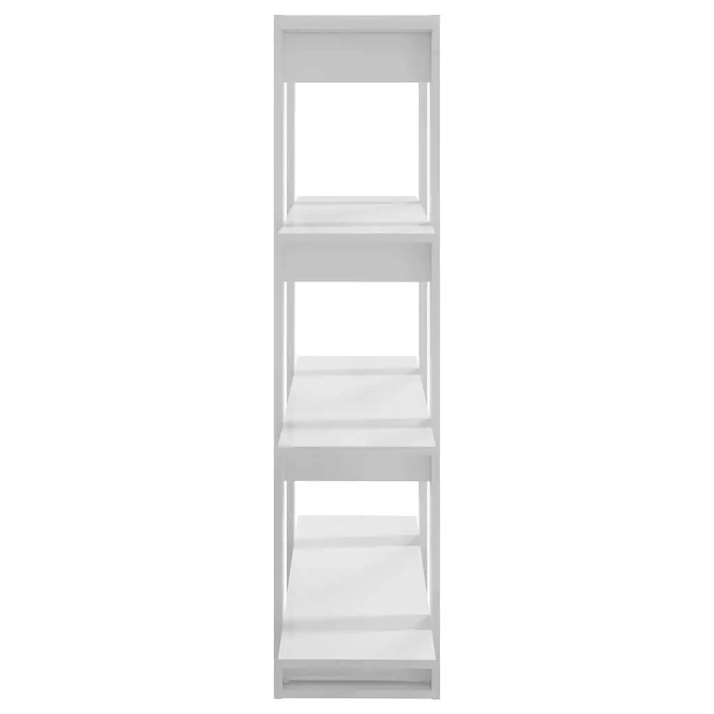 Book Cabinet High Gloss White Storage Unit Room Divider 100x30x1235cm