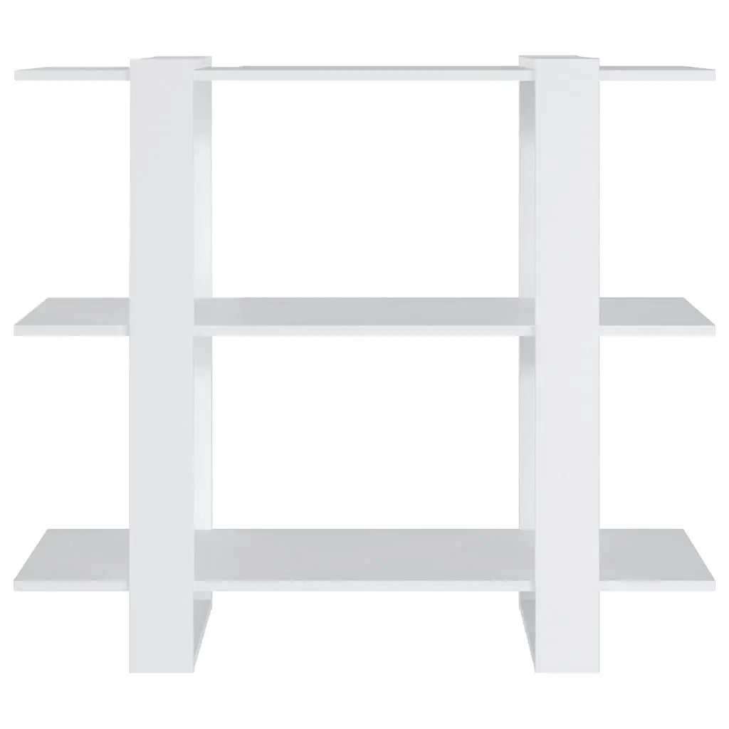 Book Cabinet Room Divider Shelving Unit Storage Organiser 100 x 30 x 87 cm White