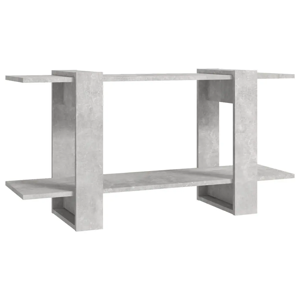 Book Cabinet Engineered Wood 100x30x51cm Grey Bookshelf Shelving Unit Storage Organiser