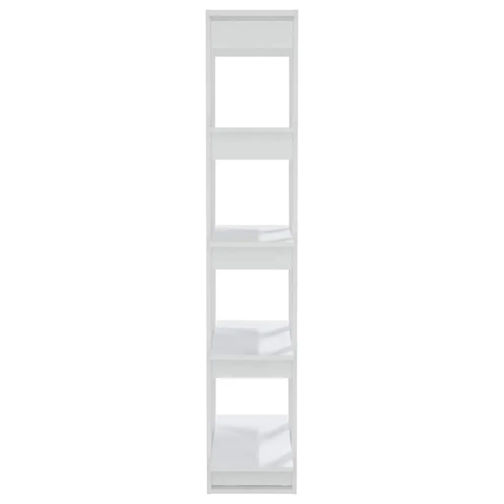 Book Cabinet Engineered Wood 80x30x160cm White Room Divider Storage
