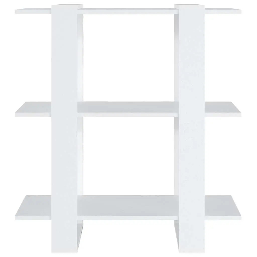 White Wooden Book Cabinet for Home Use