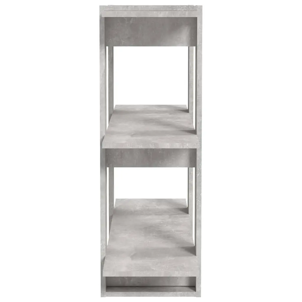 Book Cabinet Wooden Storage Shelving Unit 80x30x87 cm Grey