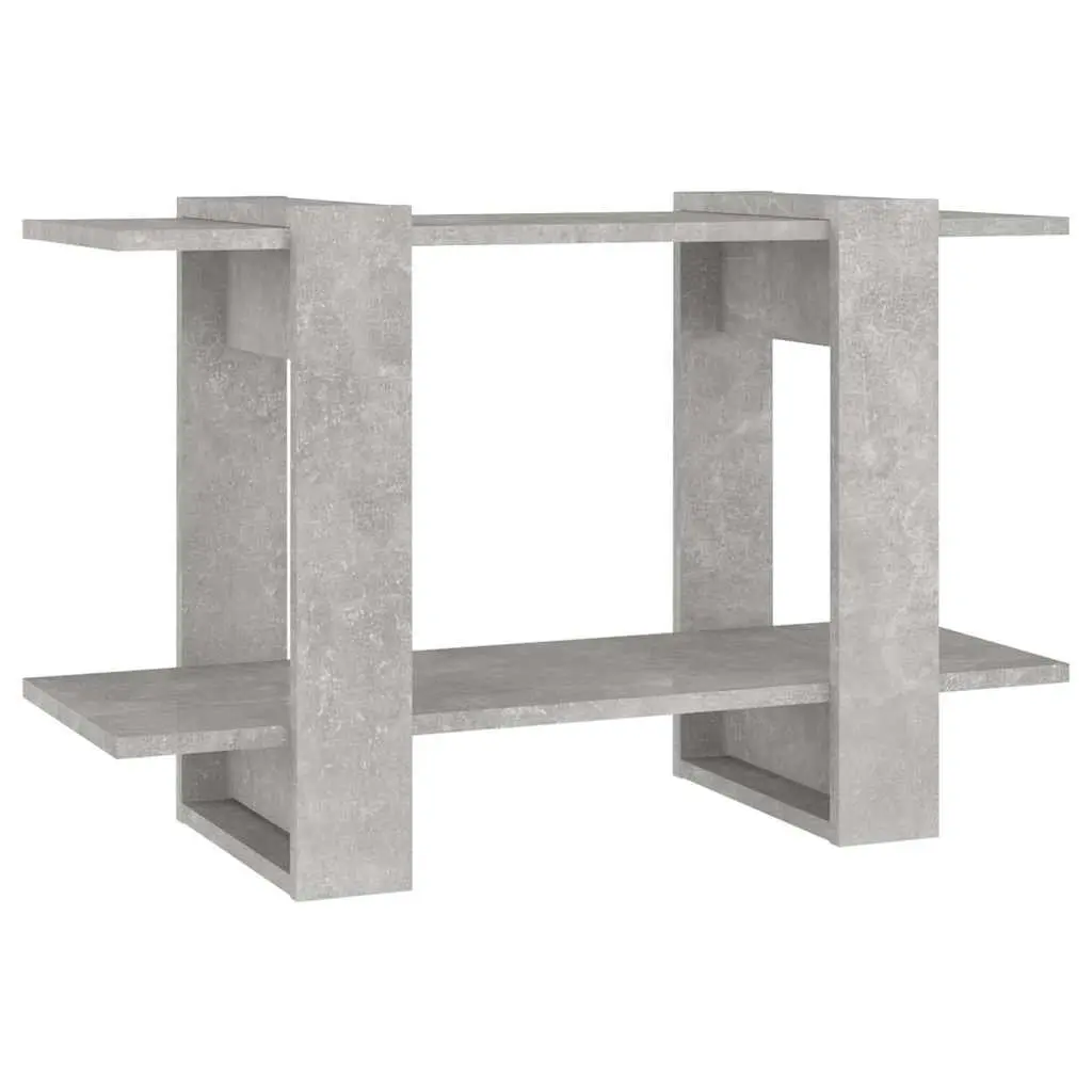 Storage Shelf Book Cabinet Grey 80x30x51cm Room Divider Bookshelf Stand