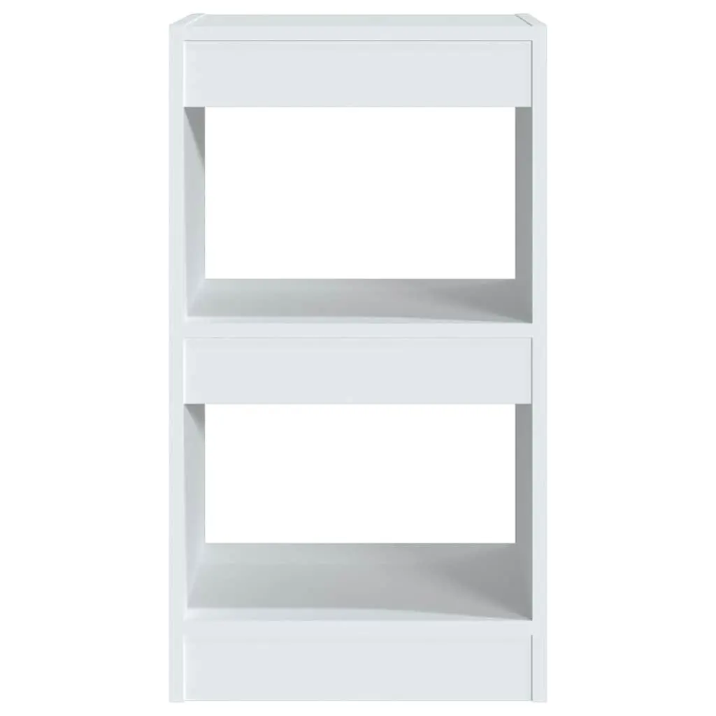 Book Cabinet White Storage Shelving Unit 40x30x72cm Room Divider