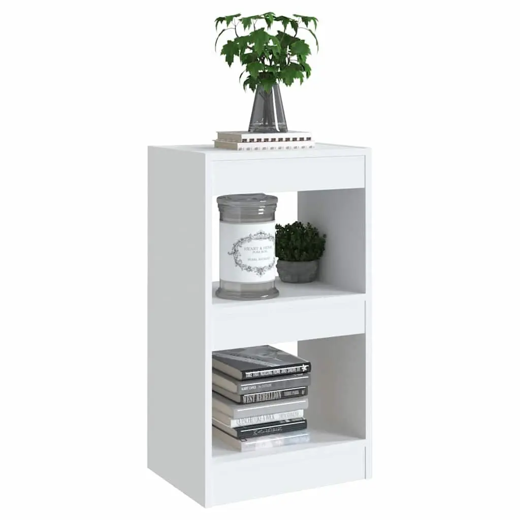Book Cabinet White Storage Shelving Unit 40x30x72cm Room Divider