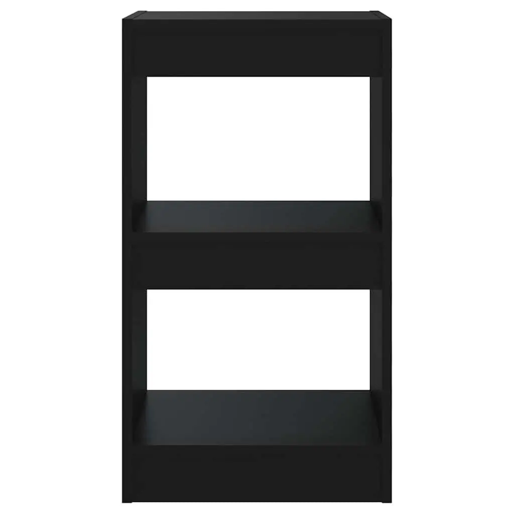 Book Cabinet Room Divider Storage Shelf Black 40x30x72cm Bookcase Organiser