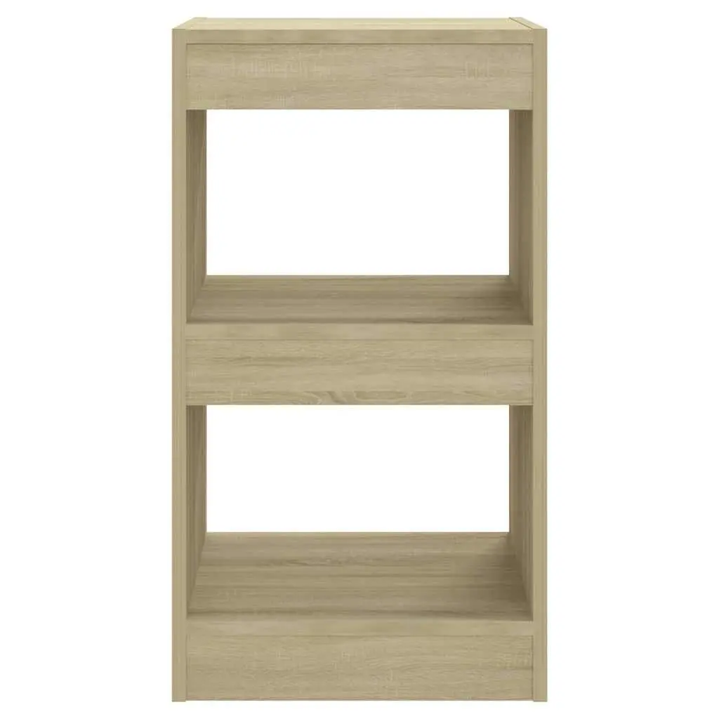 Storage Shelving Unit Sonoma Oak Brown Book Cabinet 40x30x72cm Room Divider