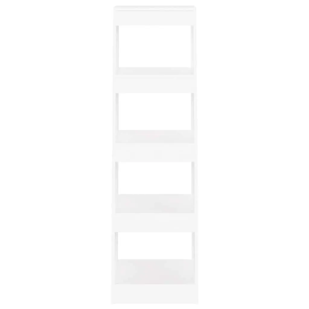 Book Cabinet White Standing Shelf Storage Organiser 40x30x135cm