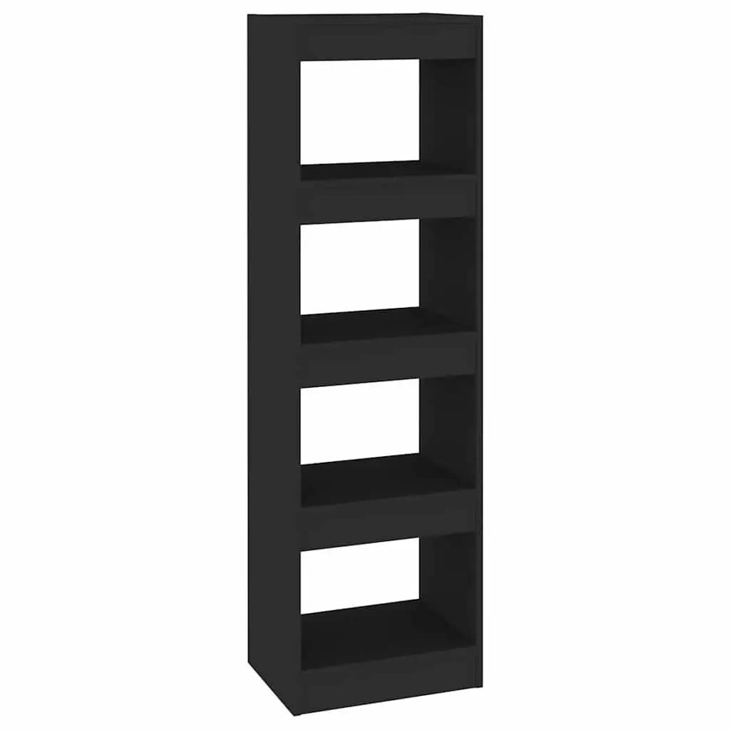 Black Storage Shelving Unit Book Cabinet Room Divider 40x30x135cm