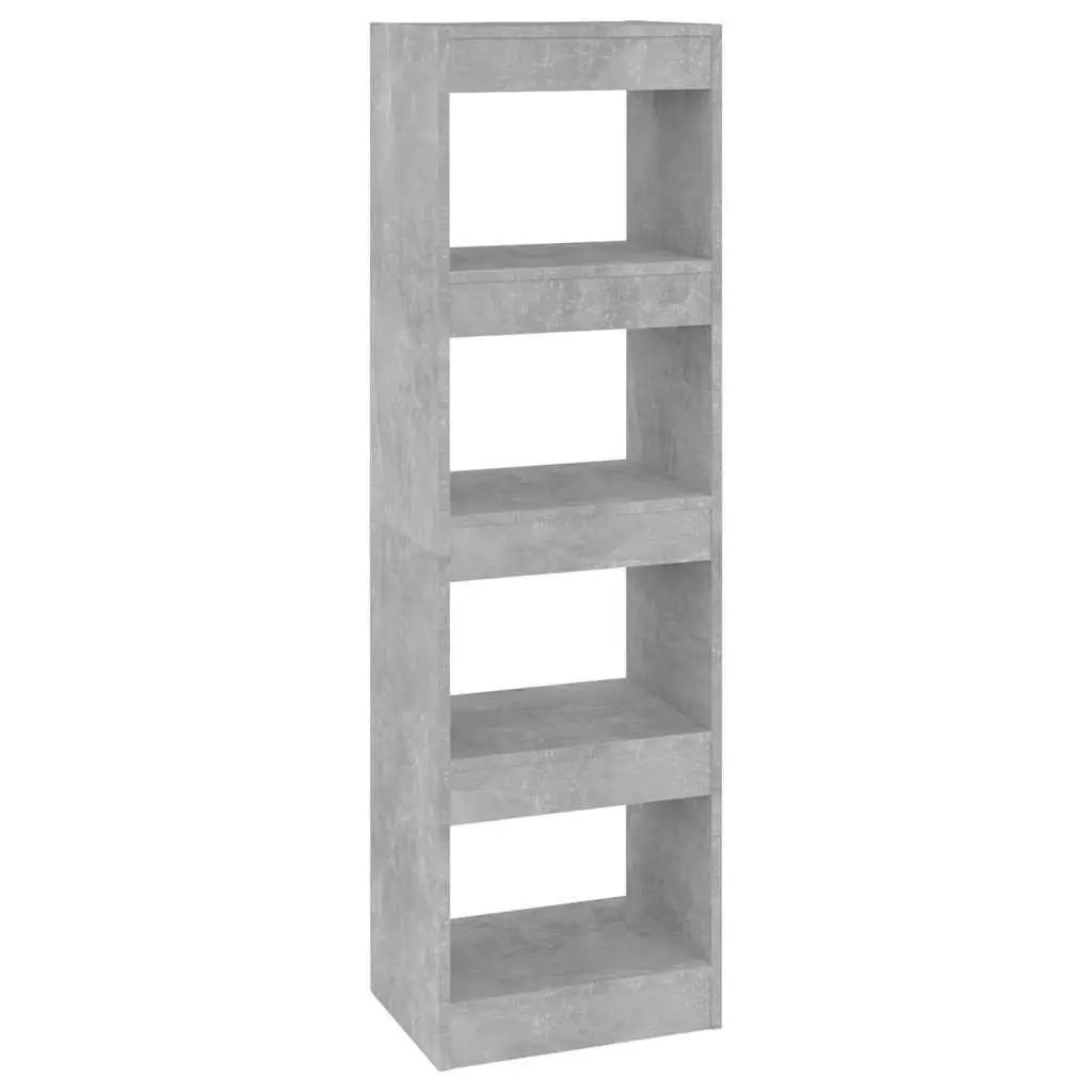 Book Cabinet Grey Shelving Unit Storage Bookcase Room Divider 40 x 30 x 135 cm