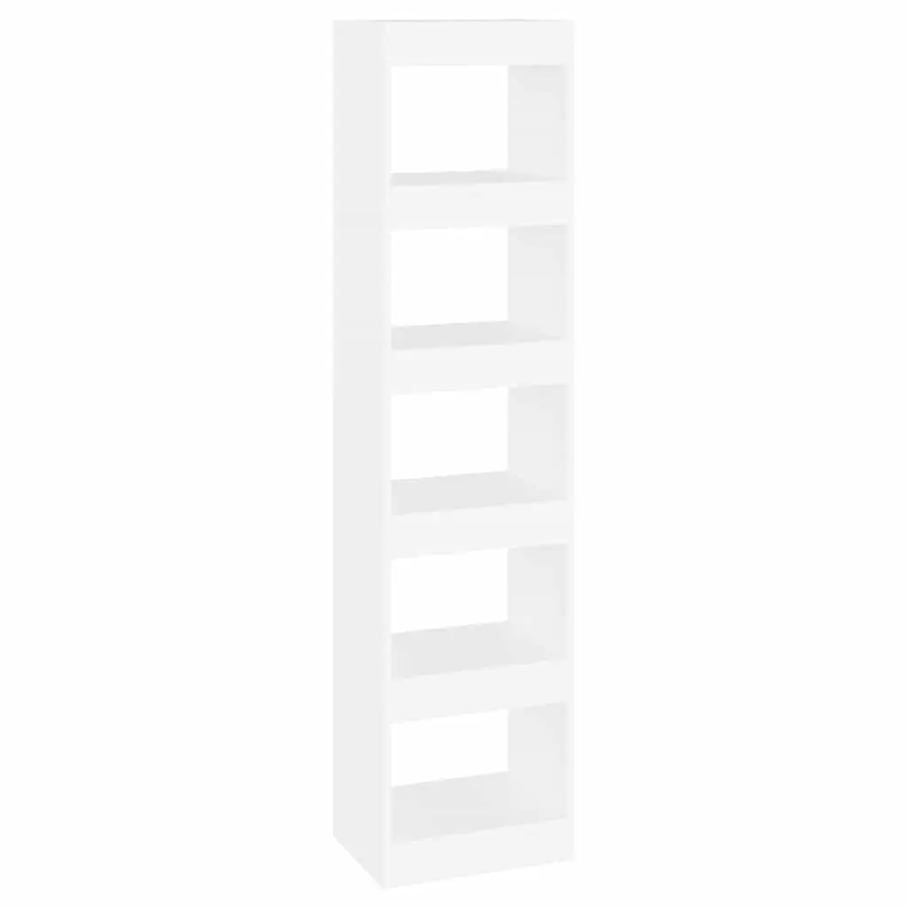 Storage Bookshelf Room Divider White Organiser 40x30x166cm Standing Cabinet