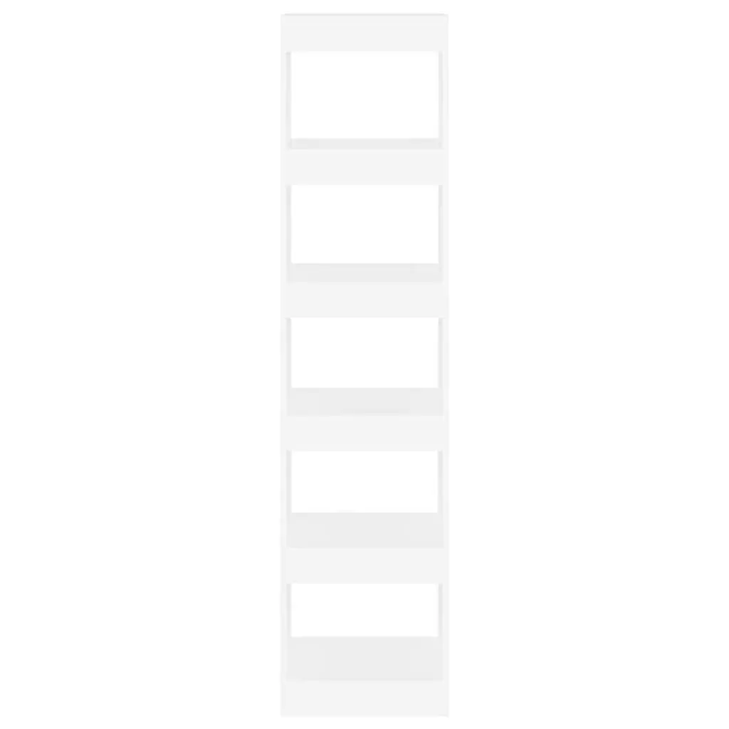 Storage Bookshelf Room Divider White Organiser 40x30x166cm Standing Cabinet