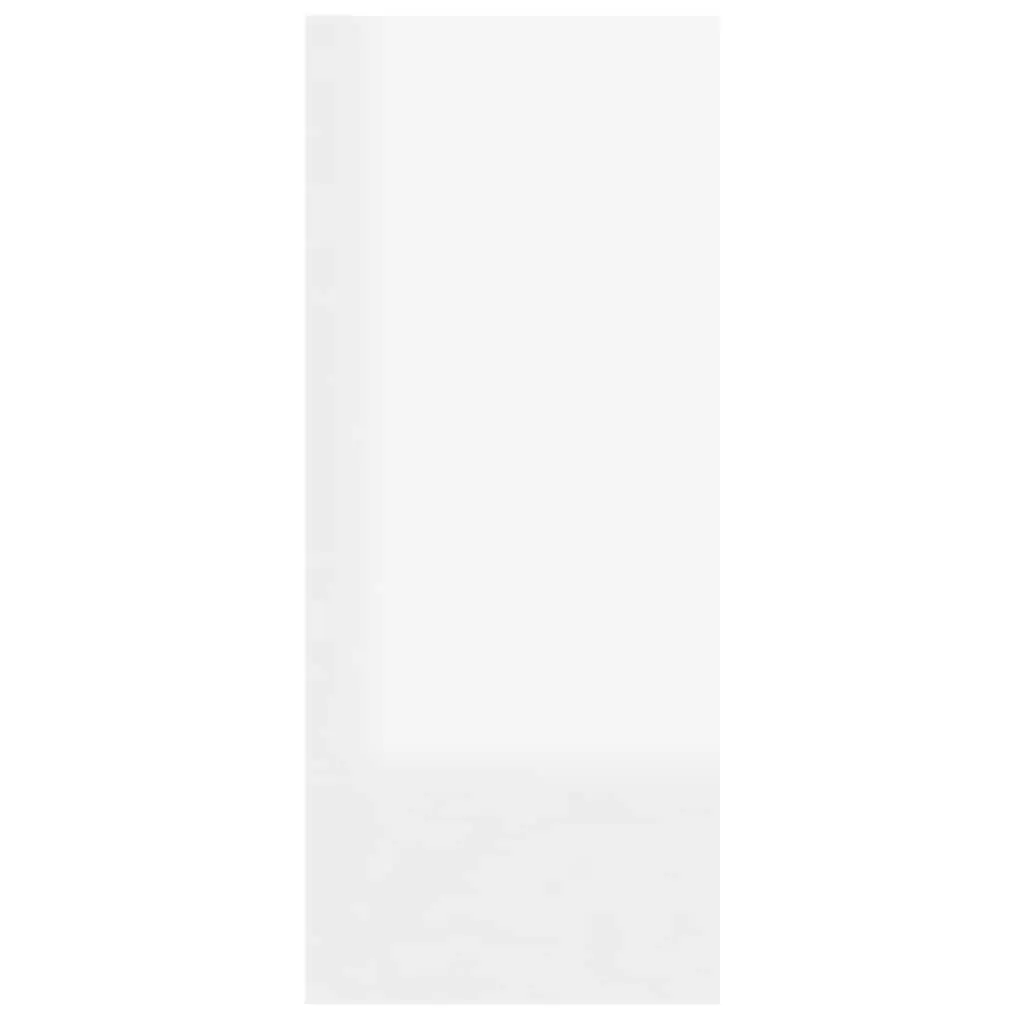 Bookcase Storage Organizer White High Gloss Room Divider Shelf 60cm