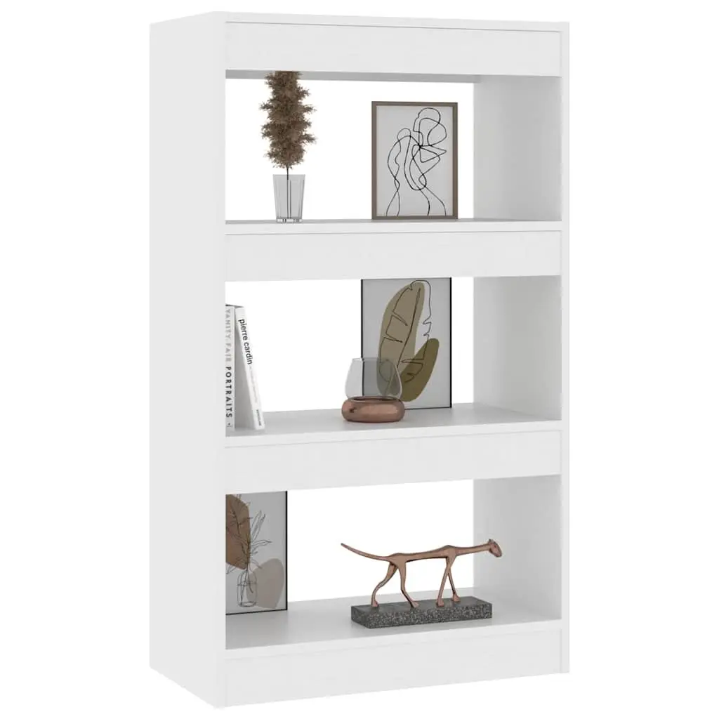 Book Cabinet Wooden Shelving Unit 60 x 30 x 103 cm White