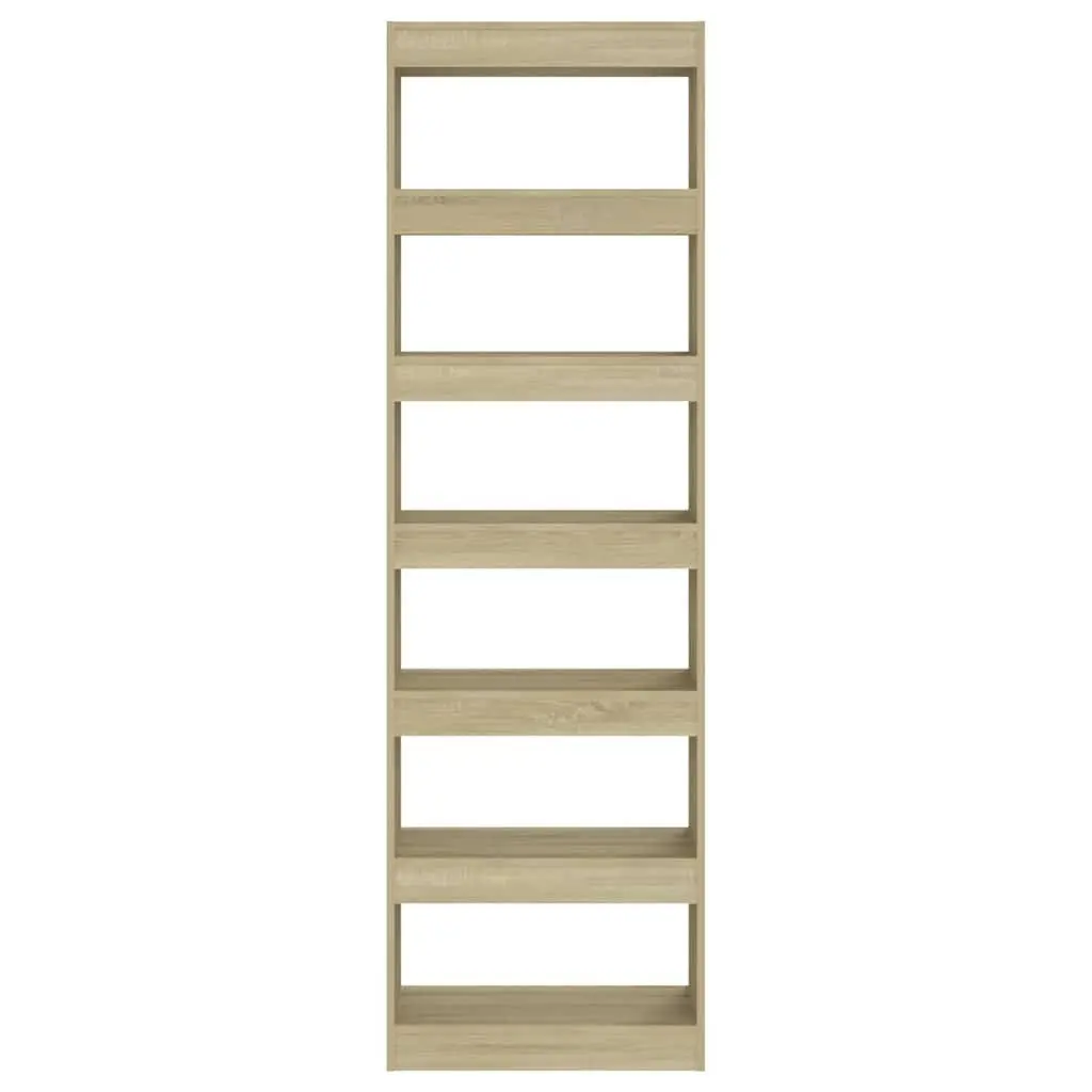 Book Cabinet Wooden Tall Room Divider Shelving Unit Brown