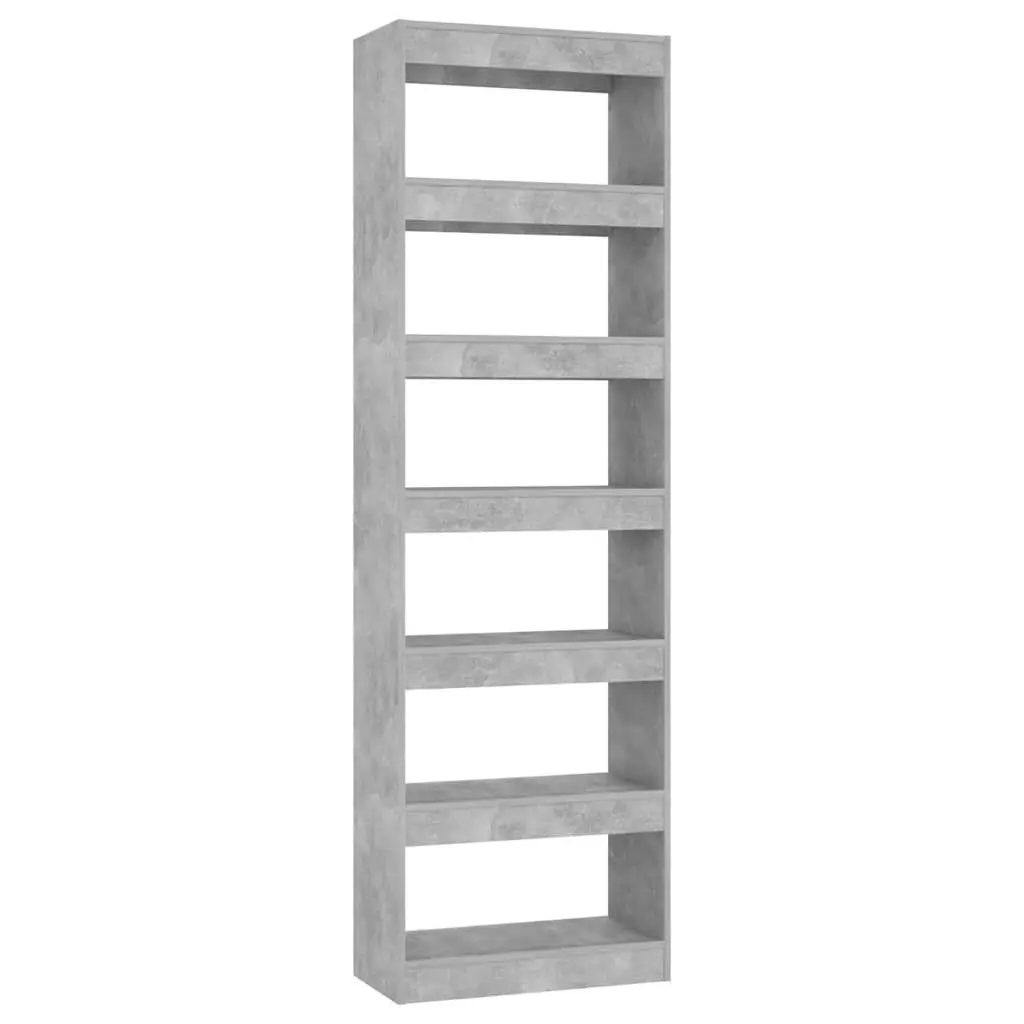 Grey Bookcase Wooden Storage Room Divider Unit 60x30x198cm