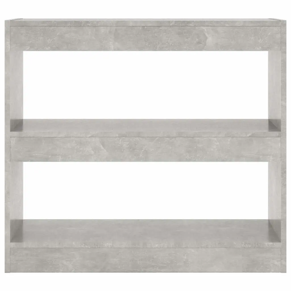 Book Cabinet Engineered Wood 80W x 30D x 72H cm Grey Shelving Storage Room Divider