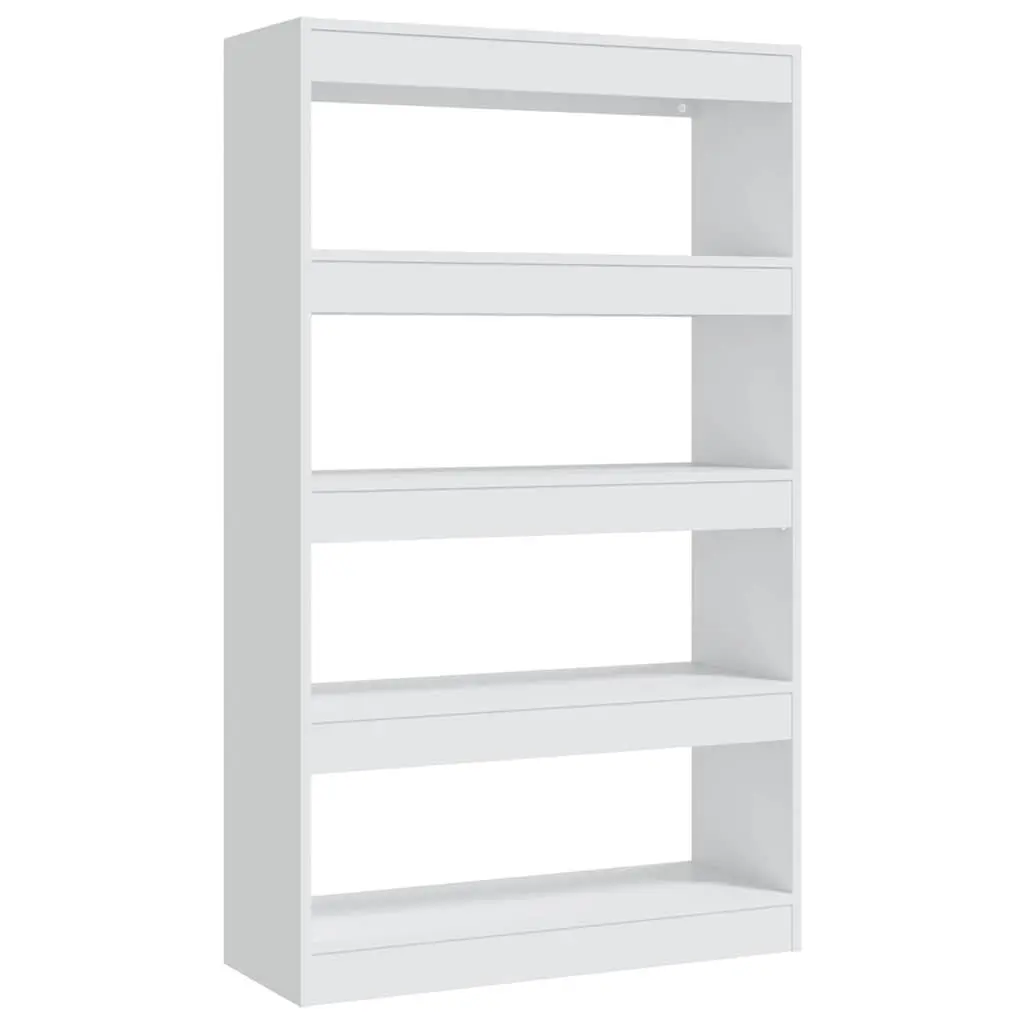 White Book Cabinet for Living Space 80x30x135cm