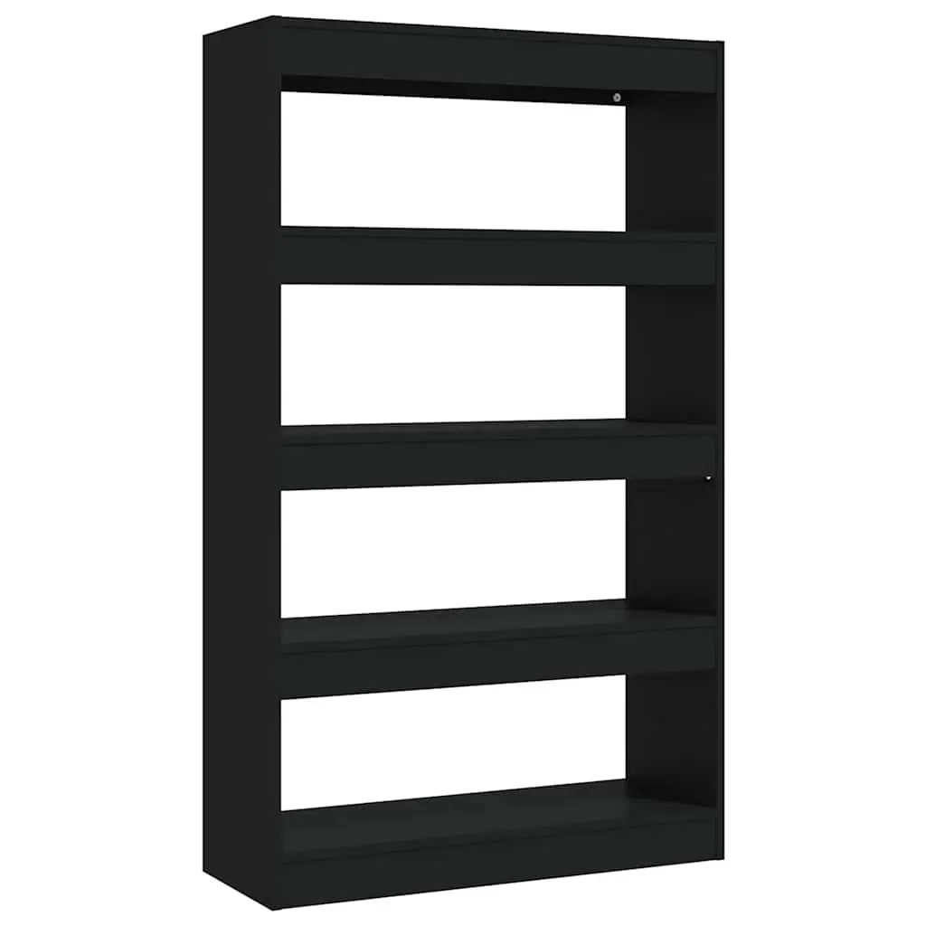 Black Book Cabinet Wooden Shelving Unit Room Divider Storage Organiser 80cm x 30cm x 135cm