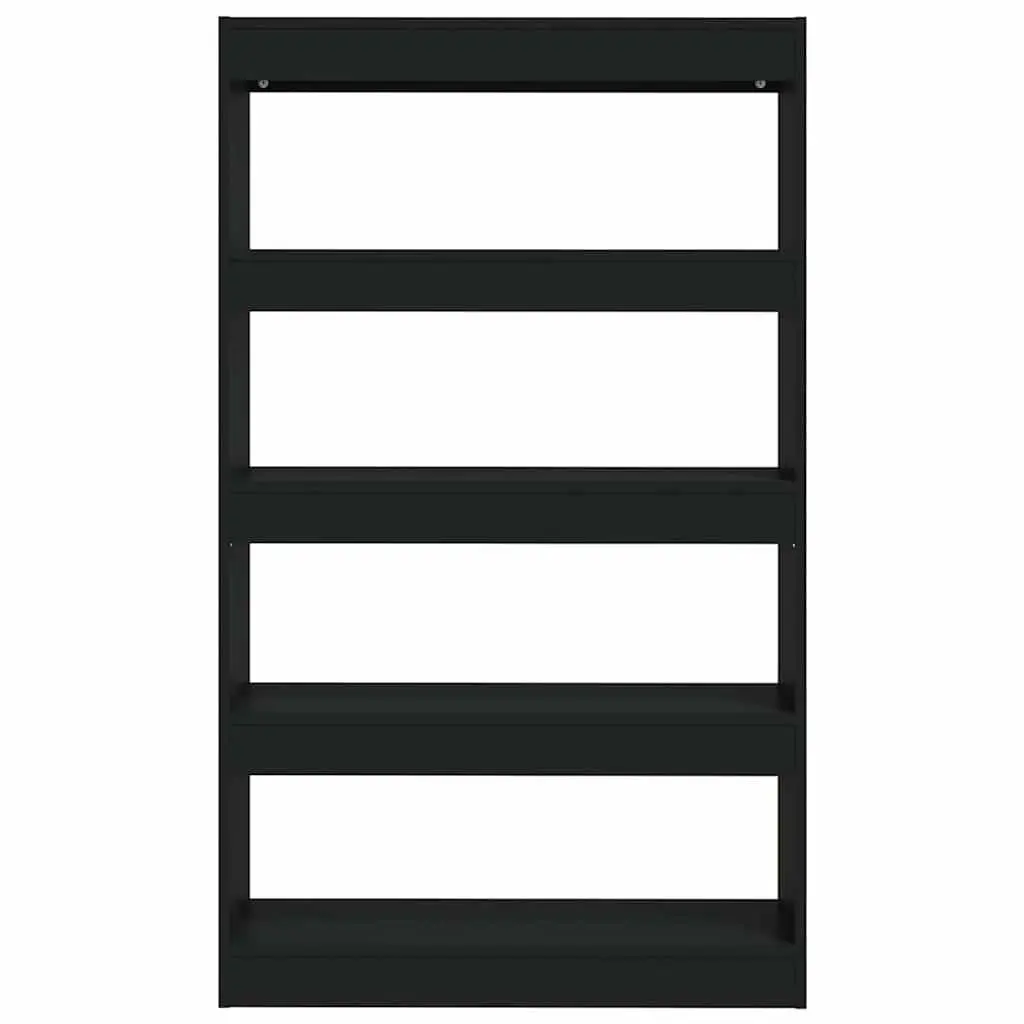 Black Book Cabinet Wooden Shelving Unit Room Divider Storage Organiser 80cm x 30cm x 135cm