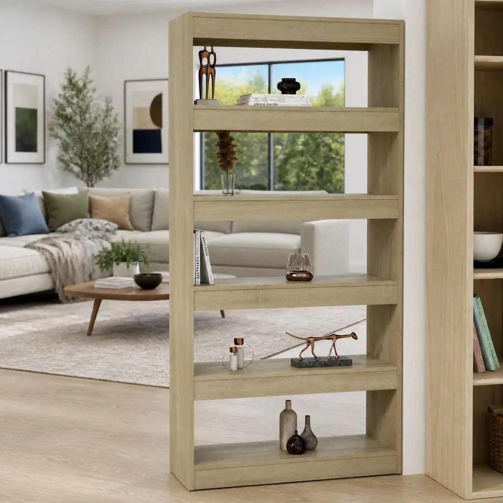 Book Cabinet Shelf for Room Division 80x30x166cm