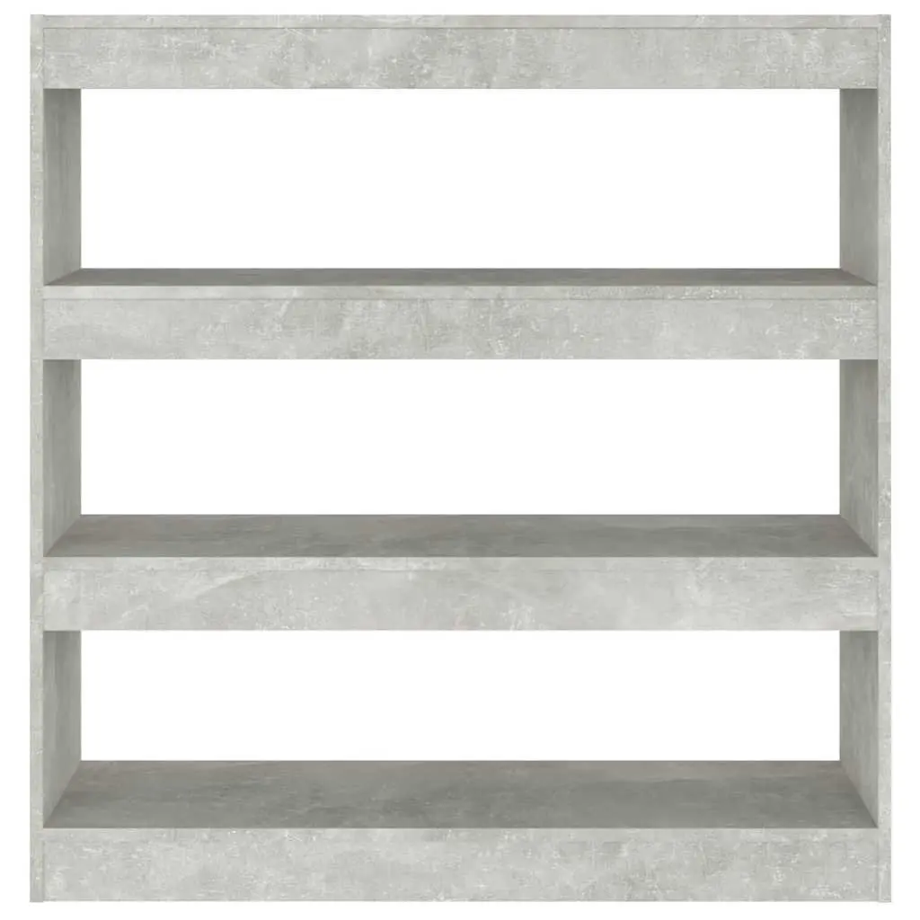 Book Cabinet Room Divider Grey Storage Shelf 100W x 30D x 103H cm