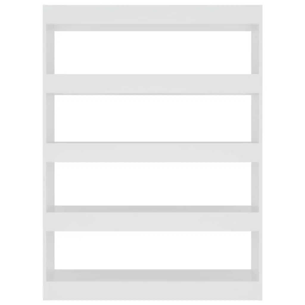 Book Cabinet White Room Divider Shelving Unit Storage Bookcase 100W x 30D x 135H cm