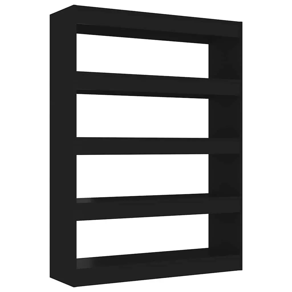 Black Book Cabinet Room Divider for Home Use