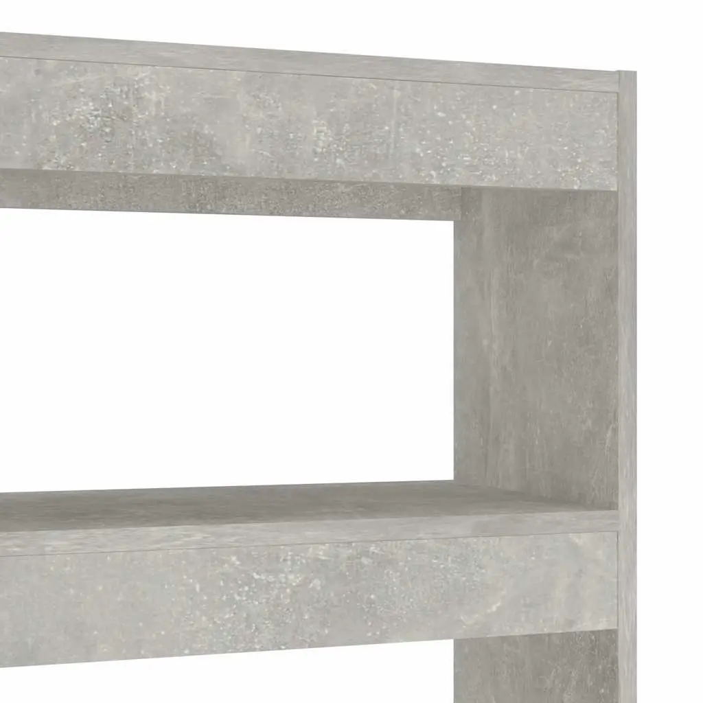 Book Cabinet Grey Shelving Unit Room Divider Storage Bookcase 100W x 30D x 135H cm