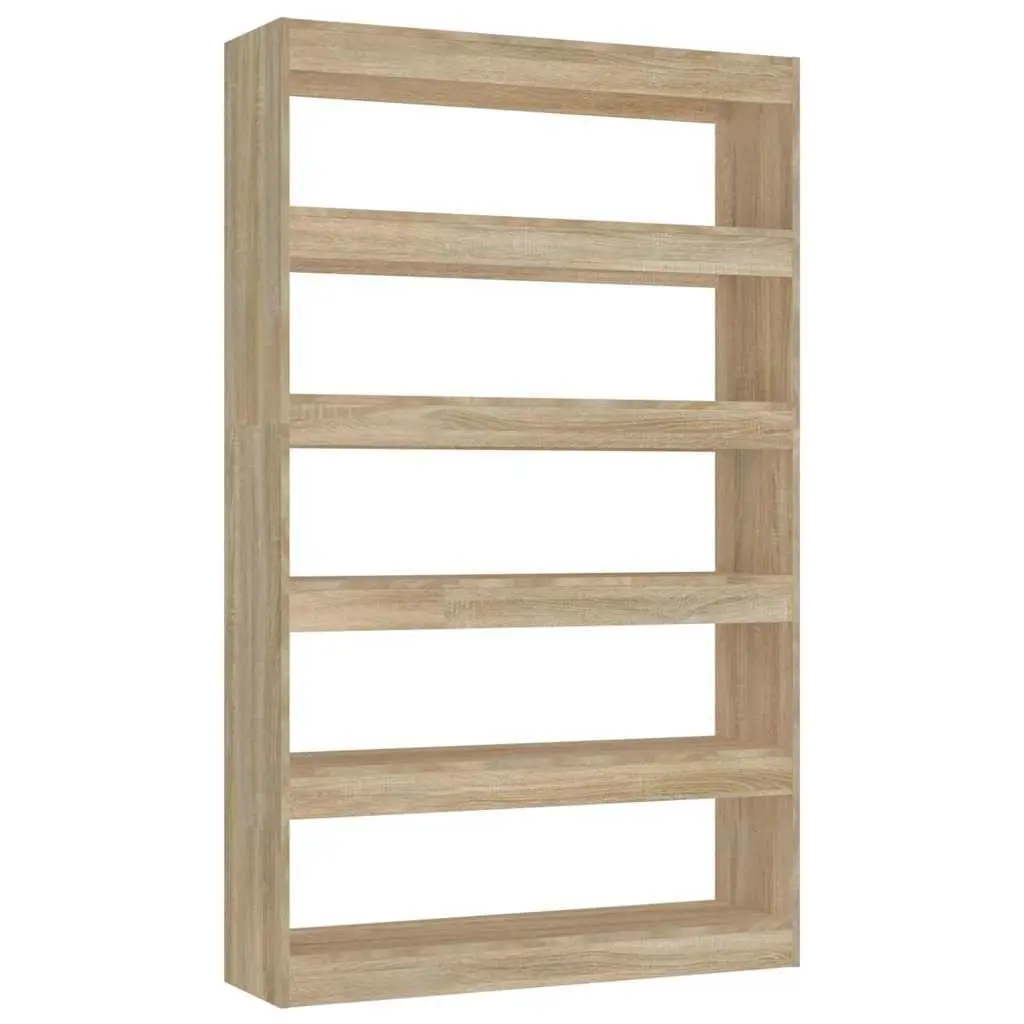 Book Cabinet Wooden Room Divider Shelving Unit Bookshelf Storage Organiser 100W x 30D x 166H cm Brown