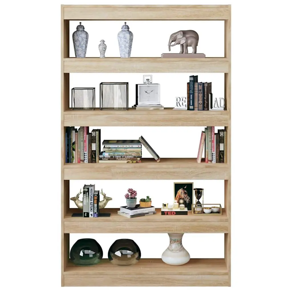 Book Cabinet Wooden Room Divider Shelving Unit Bookshelf Storage Organiser 100W x 30D x 166H cm Brown