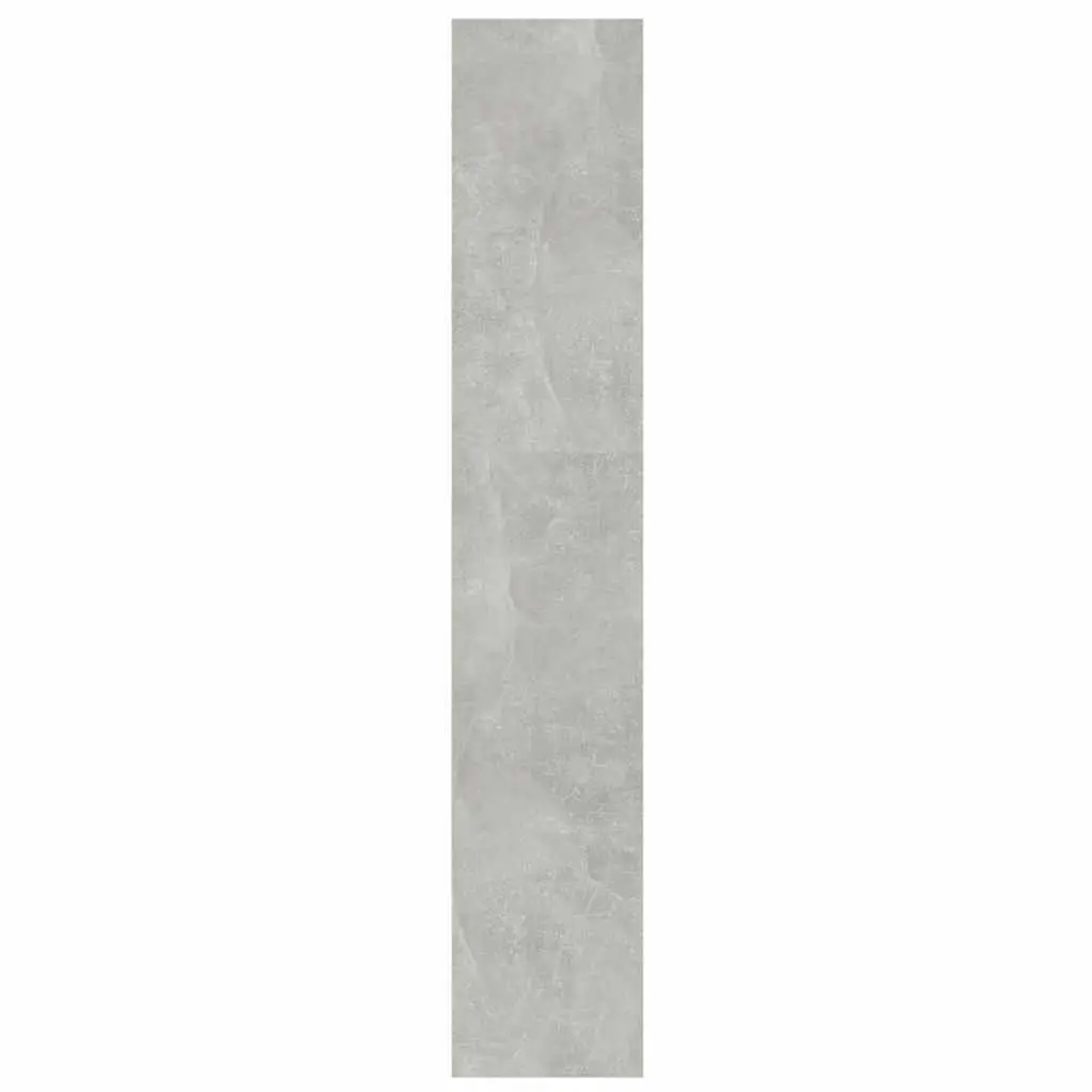 Book Cabinet Wooden Standing Shelf Storage Organizer Room Divider 100W x 30D x 166H cm Concrete Grey