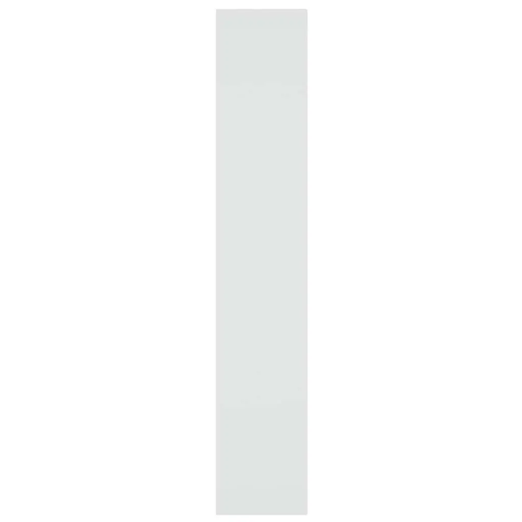 Book Cabinet Wooden High Gloss White 100 x 30 x 166 cm Shelving Storage Bookshelf