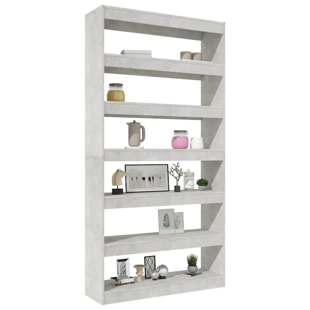 Grey Wood Book Cabinet for Home Storage