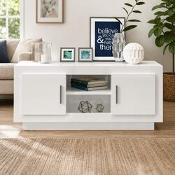 Practical White High Gloss TV Cabinet for Every Home