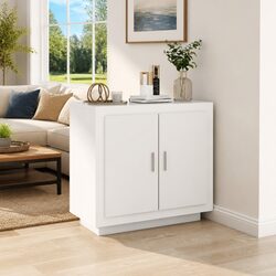 Functional White Sideboard Cabinet 80x40x75 cm for Your Home
