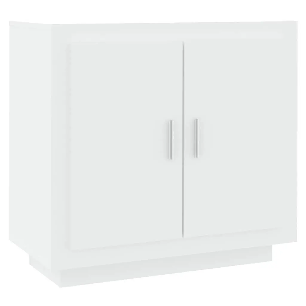 Sideboard Engineered Wood 80x40x75 cm White Buffet Cabinet 2 Door Compartments
