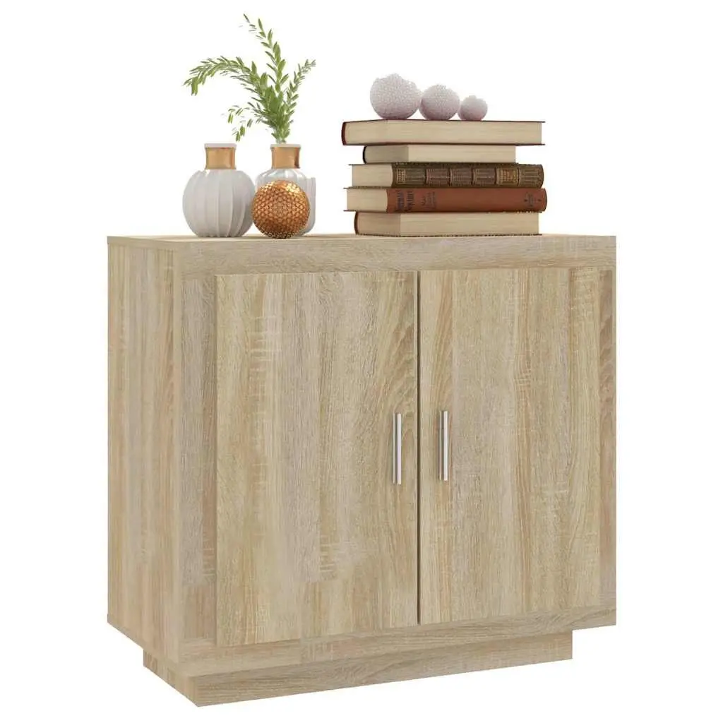 Sideboard Sonoma Oak 80x40x75 cm Engineered Wood Storage Cabinet Buffet
