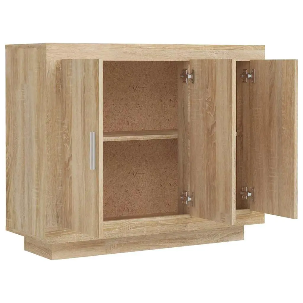 Sideboard Cabinet Brown 92x35x75 cm Living Room Storage Furniture Shelves Doors