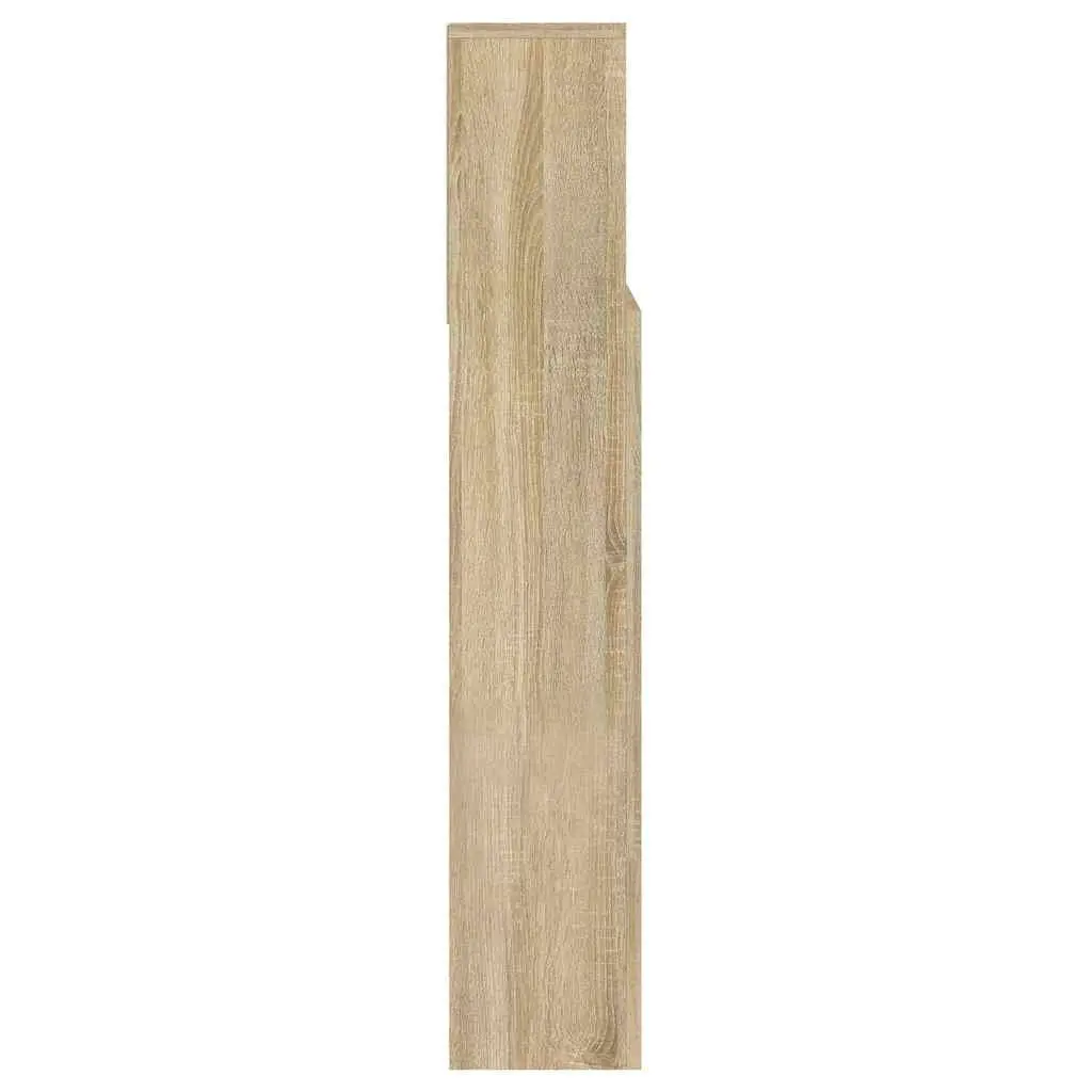 Headboard Cabinet Engineered Wood Wall-Mounted 140 x 19 x 103.5 cm Brown