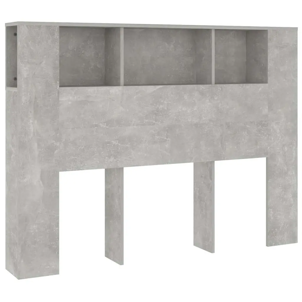Grey Headboard Cabinet for Bedroom Use