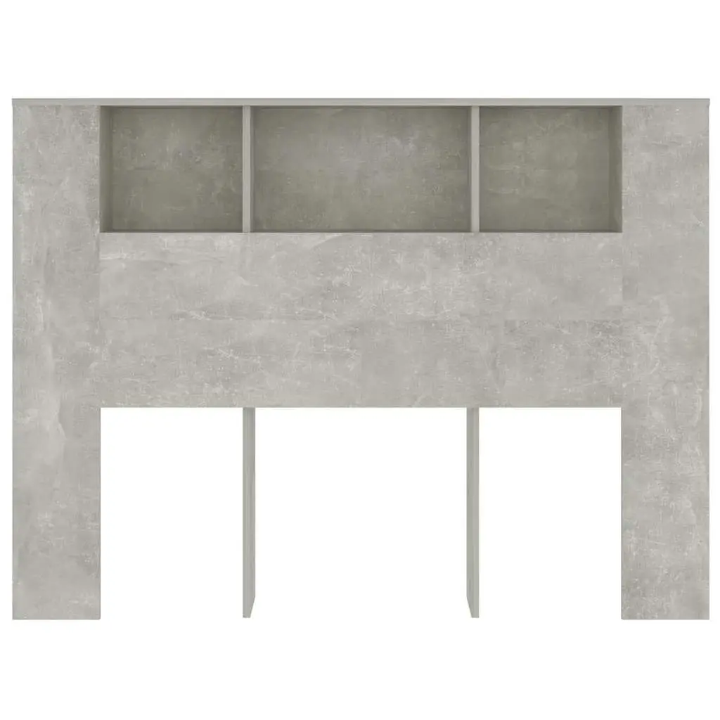Grey Headboard Cabinet for Bedroom Use