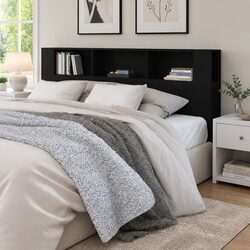 Practical Black Headboard Cabinet 200cm for Your Bedroom