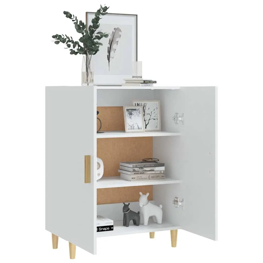 White Sideboard Cabinet 70x34x90cm Storage Buffet Furniture With Doors
