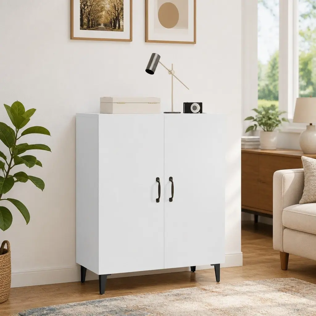 White Sideboard 70x34x90 cm for Home