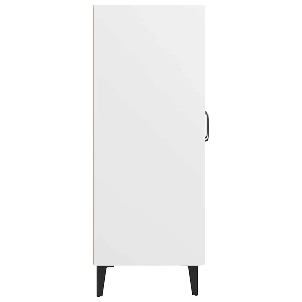 Sideboard Engineered Wood 69.5 x 34 x 90 cm White with Glass Doors