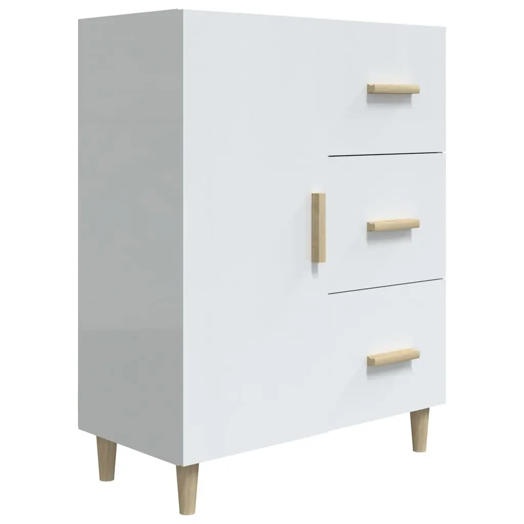 White Sideboard with 3 Spacious Drawers